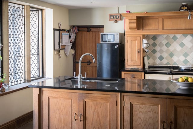 A traditional farmhouse kitchen blends in perfectly