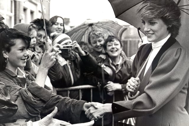 Princess Diana at the opening of the West View Leisure Centre