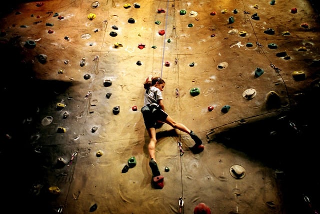 Samantha Harker in action during the British Youth Climbing Series at the West View Leisure Centre in Preston