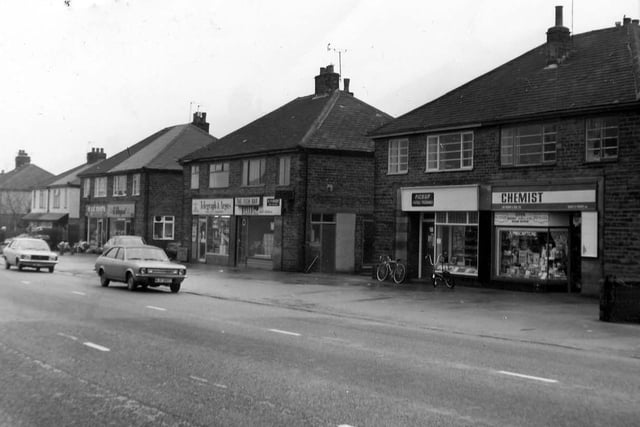May 1979 and this fish and chip shop was among six shops. Others included a florists and a newsagent.