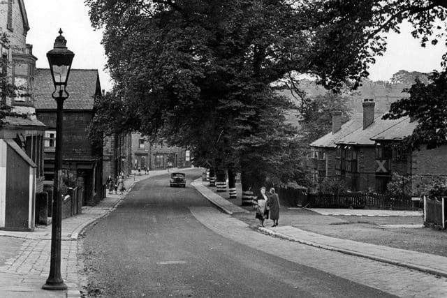 August 1944. The building on the left was the local fish and chip shop.