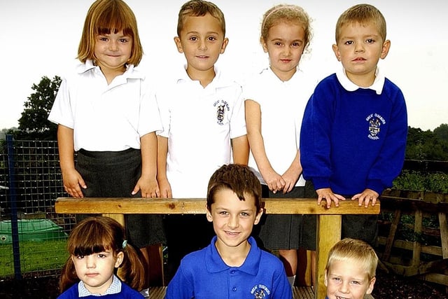 New starters at Great Ouseburn School in 2006.