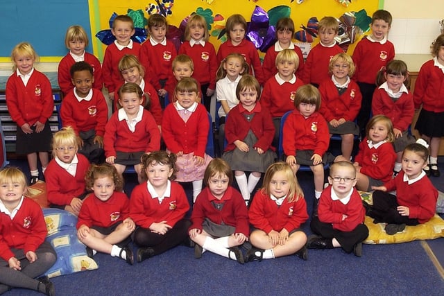 New starters at Bilton Grange Primary School in 2006.