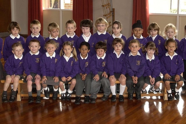 New starters at St Joseph's Primary School in 2006.