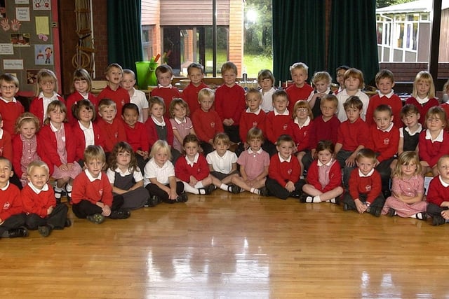 New starters at Saltergate Junior School in 2006.