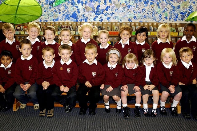 New starters at Grove Road Primary School in 2006.