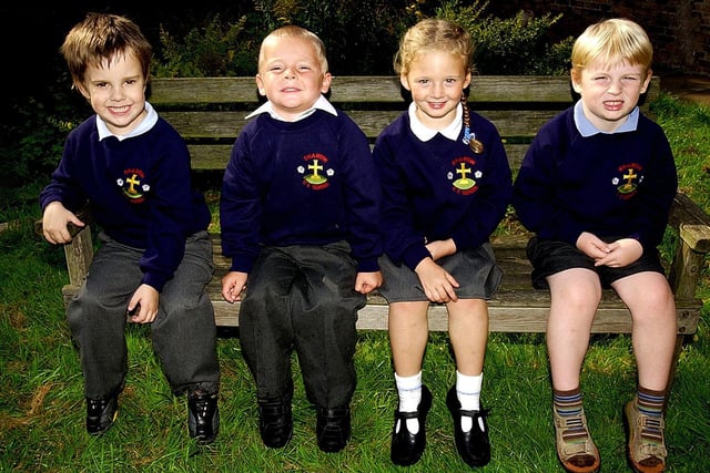 New starters at Sharow Primary School in 2006.