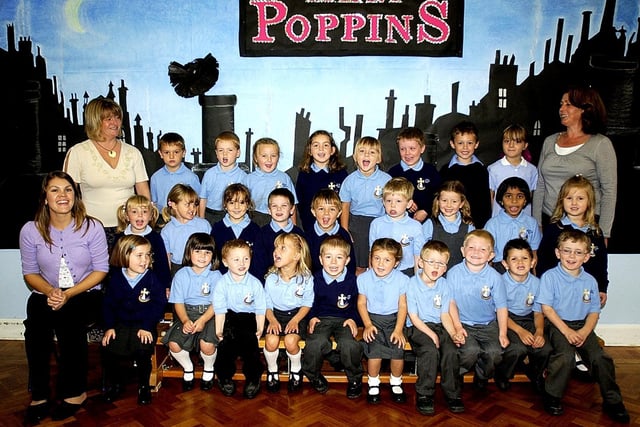 New starters at St Mary's Catholic School in 2006.