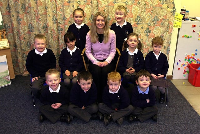 Back: Sam, Lucy, Ellie, Mrs. Rebbeca Mulready, James, Lucy and Elise. Front:  Luke, Kyle, Alex and Tommy.
