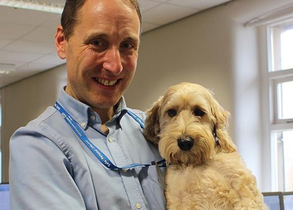 Hospital chaplain David and his cockapoo have provided support and comfort to sick patients as well as boosting morale for the staff on wards at East Lancashire’s NHS Hospitals