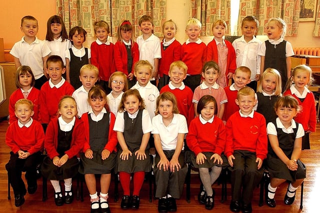 New starters at Holy Trinity Infant School in 2006.