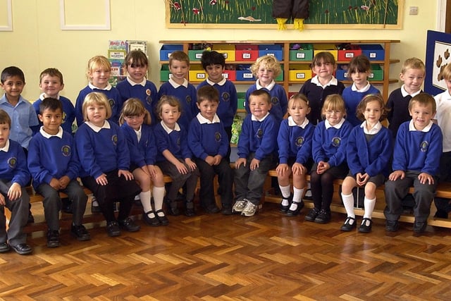 New starters at Woodfield Primary School in 2006.