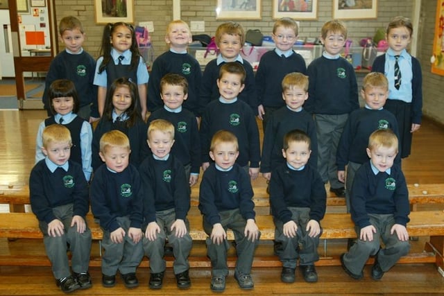 Mrs Evans' Reception Class at Carr Green Primary School back in 2004.