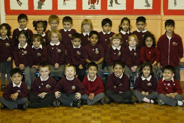 Warley Road Primary School reception class in 2004.