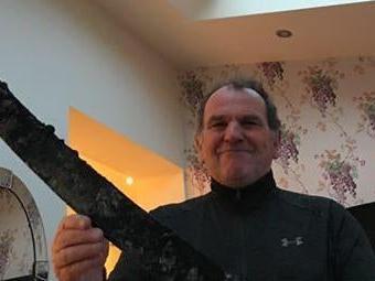 Metal detectorist Nigel Virgin, 74, of Tudor Road, was out on the sands between South and Central Pier when he picked up a signal for what turned out to be a large, rusty metal sword in March of this year (2020).