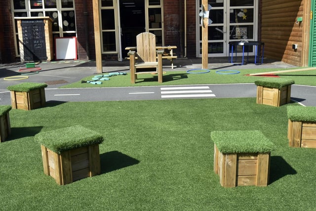 Hillcrest will be making use of the outside space to teach and do socially distanced story time sessions.