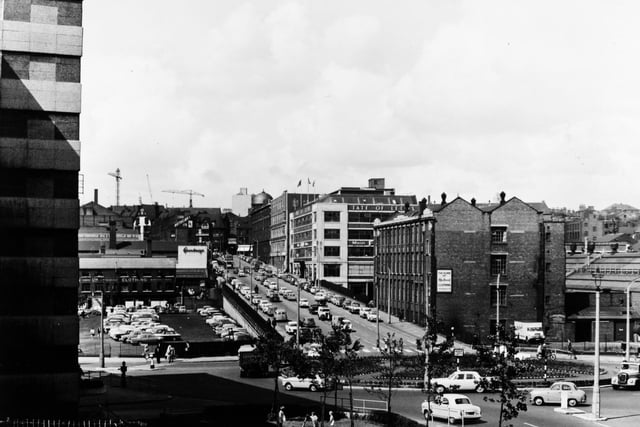 New York Road from Quarry Hill Flats in August 1962.