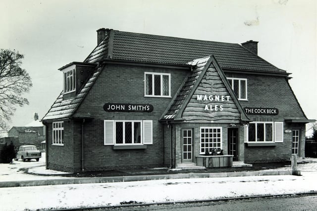 Did you drink here back in the day? The Cock Beck at Stanks pictured in November 1962.