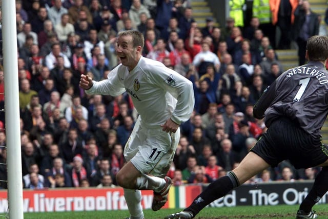 Lee Bowyer doubled United's lead just five minutes later. He scored at the second attempt after Liverpool goalkeeper Sander Westerveld blocked his first effort.