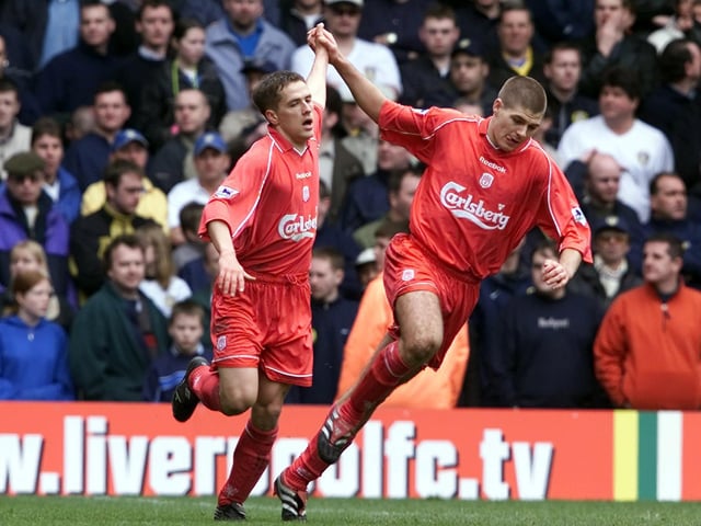 Liverpool were back in contention after 54 minutes as Gerrard made amends for his earlier error to score his side's 100th goal of the season.