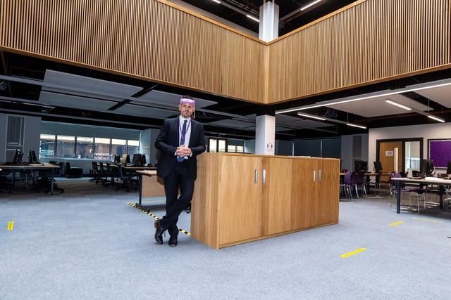 Pictured Michael Fitzsimons, The principal of the new Halifax Trinity Sixth Form Academy in the new achievement Centre