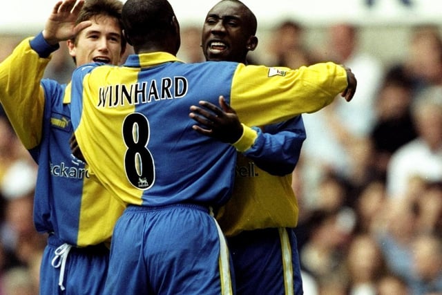 Jimmy Floyd Hasselbaink put the Whites ahead after 26 minutes. The striker was United's top scorer that season with 18 league goals and 20 in all competitions.