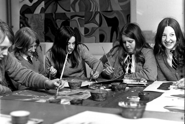 Art class - Spotlight on schools - Up Holland High School in 1972