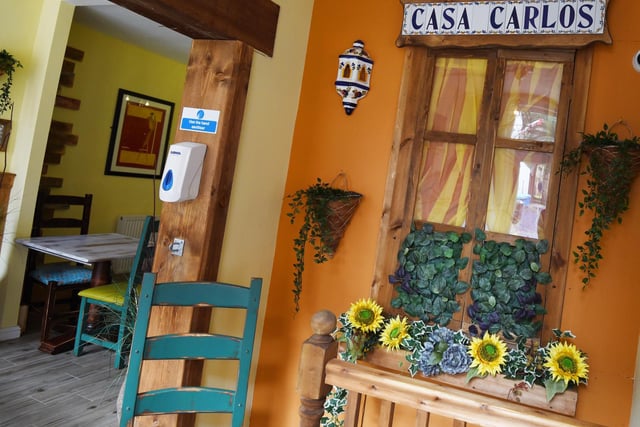 Inside Casa Carlos restaurant, Hallgate, Wigan