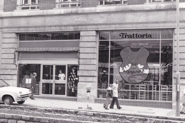 Did you ever visit this city centre pizzeria? Pictured in June 1977.