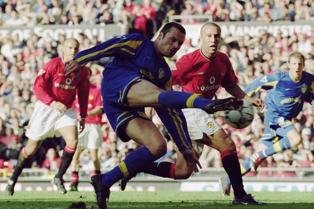 Mark Viduka scored for Leeds United against the Red Devils. Ole Gunnar Solskjaer scored late on to deny the Whites their first Old Trafford league win in 20 years.