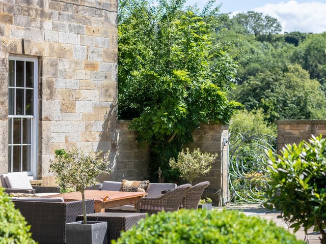 Dining al fresco is a pleasure in these surroundings