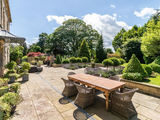The patio is the perfect place to spend a summer's day.