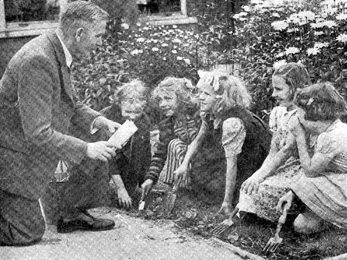 Young gardeners at Coldcotes Junior Girls' School won a first prize of £2 and the Robert Barr trophy for the school in the Young People's Gardens section.