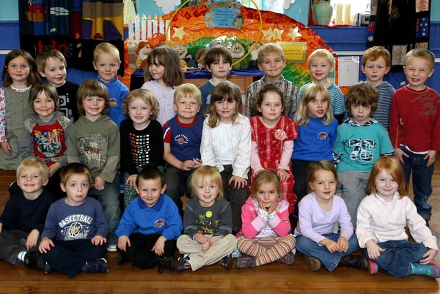School starters at Stubbings Infant School, Hebden Bridge