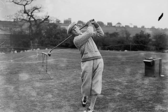 American golfer Al Watrous in action during the Ryder Cup at Moortown.
