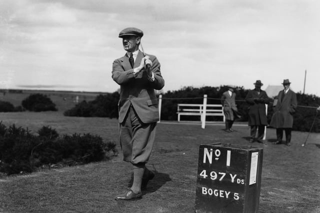 English golfer Abe Mitchell in action during the Ryder Cup.