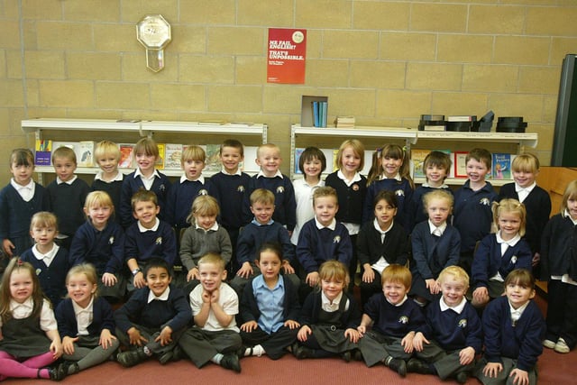 School starters at Withinfields Primary School, Southowram