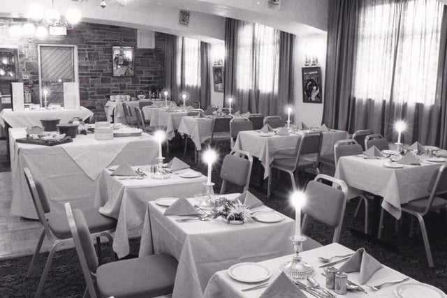 This was one of the city's best known restaurants and was to proud to boast it was fully booked for Christmas 1982. Weddings, banquets, dinners and luncheons all featured on the curriculum.