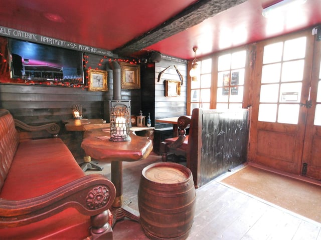 The bar has a historical feel