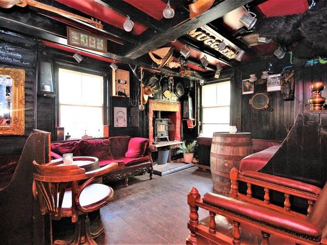 The pub is perfectly decorated