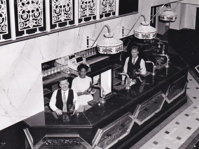 This continental-style city centre eaterie, pictured in December 1988, aimed to cater for sophisticated customers keen to eat and drink in comfortable smart surroundings.