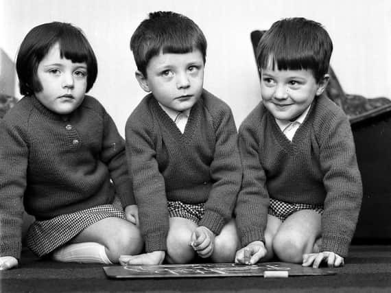 RETRO: The Davies triplets of Normanby Avenue, Pemberton, January 1967