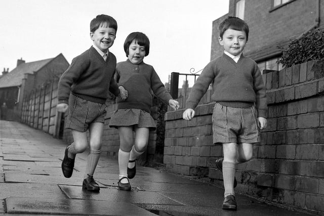 RETRO: The Davies triplets of Normanby Avenue, Pemberton, January 1967