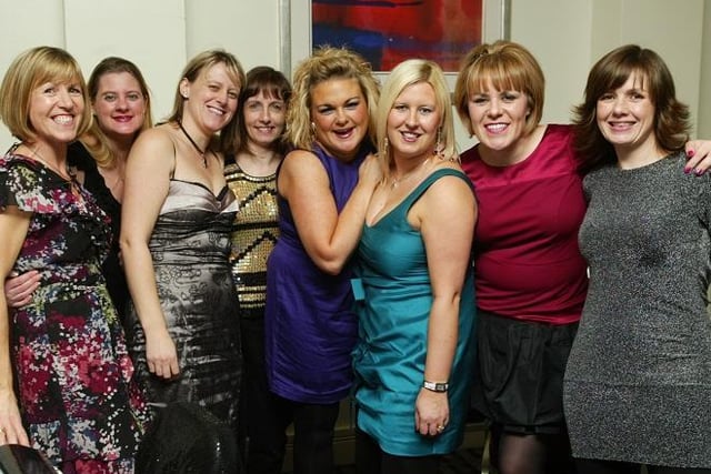 Christmas party in 2009 with a motown music theme at Holiday Inn, Clifton. Pictured are the team from Battyeford Primary School.