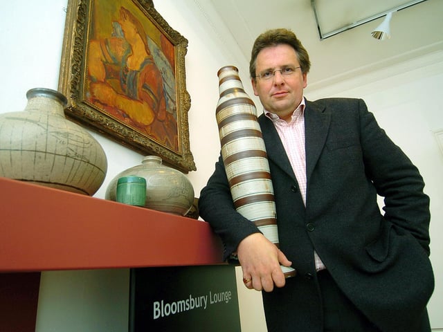 Lars Thorp views the new fireplace exhibition at Scarborough Art Gallery.