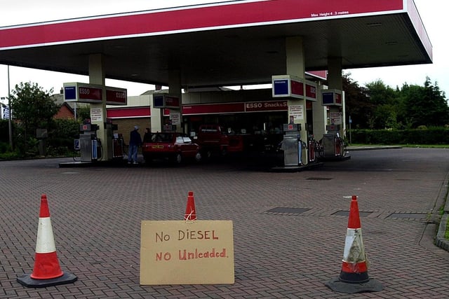 Esso petrol station at Preston New Road ran out of fuel