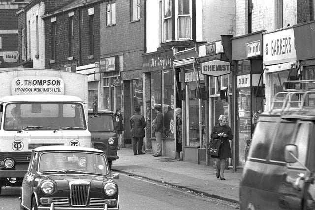 The Saddle Junction part of Ormskirk Road,  Newtown, Wigan, in 1974
