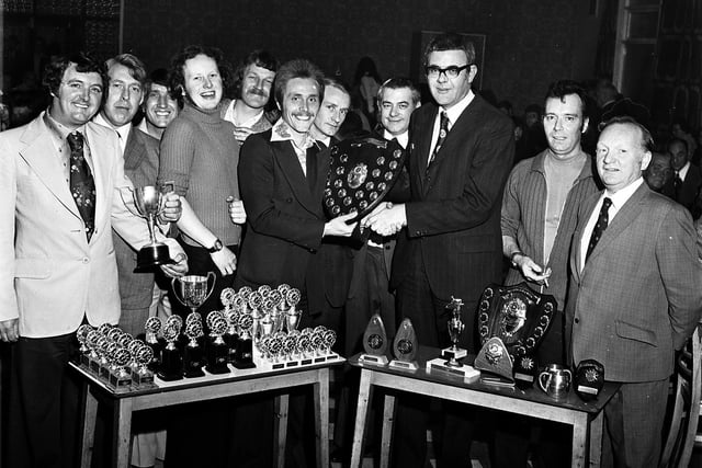Wigan and district pool league annual presentation evening in 1976