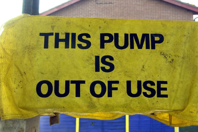 A petrol pump is closed as the protest blockades start to take effect across the Fylde.