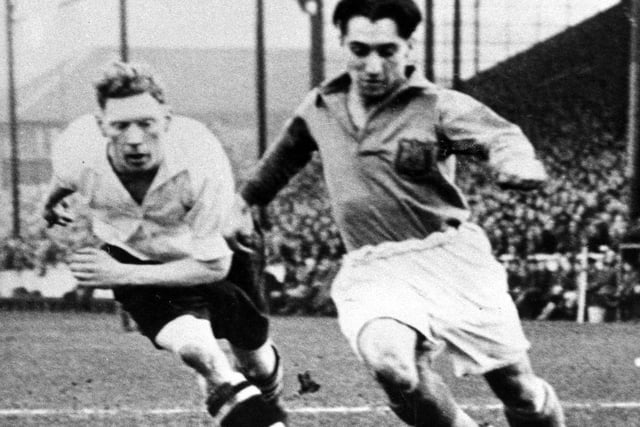 A nippy winger, he helped Newport knock Leeds out of the FA Cup in 1949 and they signed him for the next season. He played on both flanks and linked up productively with John Charles. Pic: Varleys